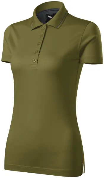 Polo elegant mercerizat pentru femei - Tricou polo interesant pentru femei, potrivit pentru fiecare zi