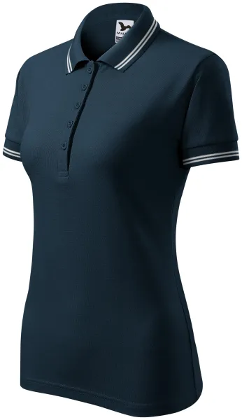 Polo de dama cu contrast - Tricou polo confortabil pentru femei, potrivit pentru fiecare zi
