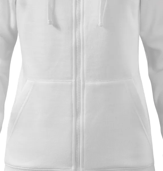 Hanorac de damă cu glugă - Croială conică cu cusături laterale