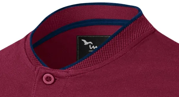 Tricou polo pentru bărbați cu guler bomber - Guler bomber