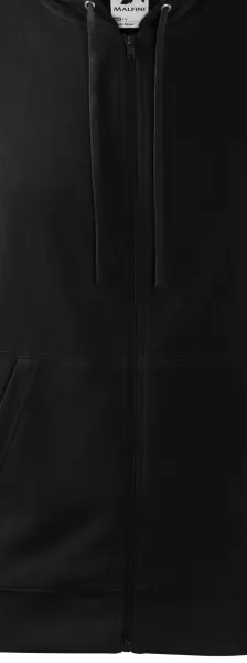 Hanorac pentru bărbați cu glugă - Fermoar în culoarea hanoracului