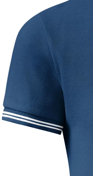 Polo de bărbați cu contrast - Mâneci scurte clasice