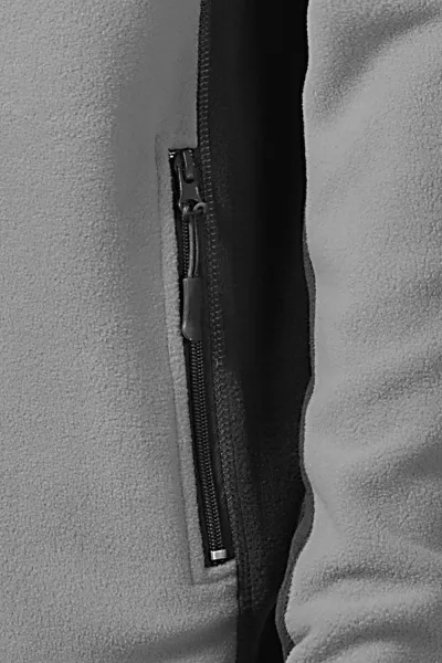 Geacă bărbătească din lână contrastantă - Buzunare practice cu fermoar