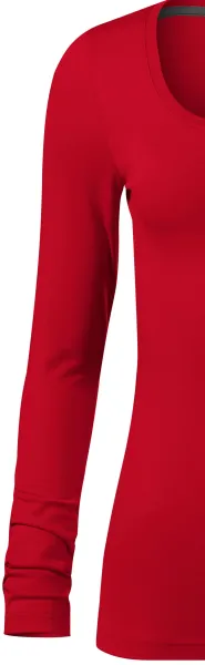 Tricou de damă cu mâneci lungi și decolteu mai adânc - Mâneci lungi clasice