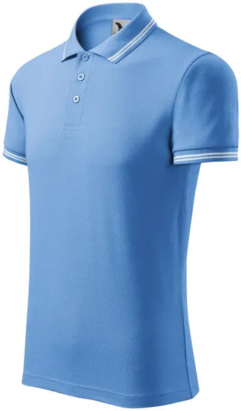 Polo de bărbați cu contrast - Tricou polo confortabil pentru bărbați pentru fiecare zi