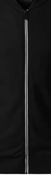 Hanorac pentru bărbați cu buzunare ascunse - Fermoar metalic alb