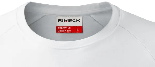 Tricou bărbătesc contrastant cu mâneci lungi - Decolteu rotund clasic