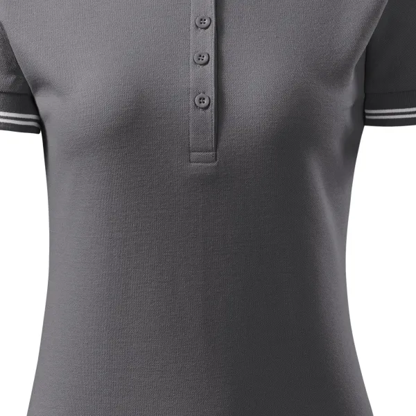 Polo de dama cu contrast - Tăietură ușor conică