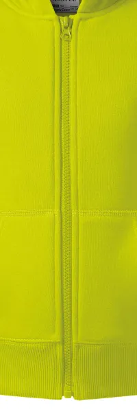 Hanorac pentru copii cu glugă - Fermoar în culoarea hanoracului