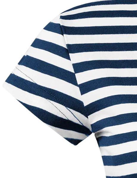 Tricou dama bleumarin - Mâneci foarte scurte