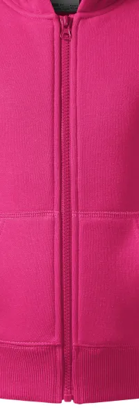 Hanorac pentru copii cu glugă - Fermoar în culoarea hanoracului