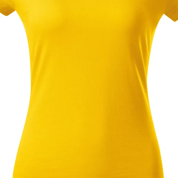 Tricou dama slim fit cu decolteu rotund - Croiala usor conica