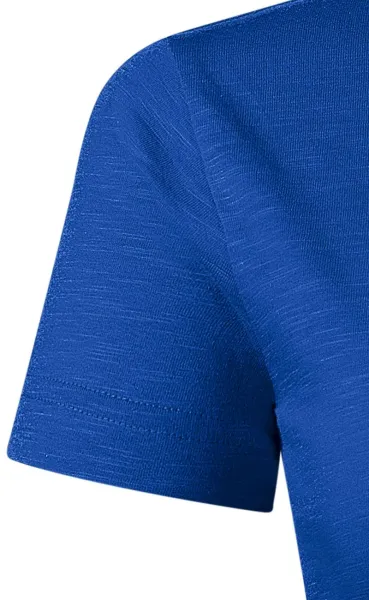 Tricou de damă, din bumbac organic texturat - Mâneci scurte clasice