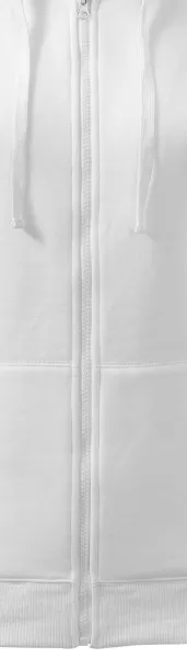 Hanorac de damă cu glugă - Fermoar în culoarea hanoracului