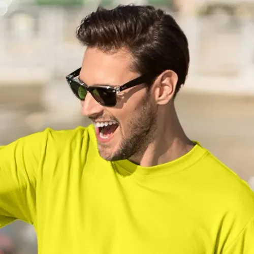 Tricou clasic pentru bărbați - Decolteu rotund clasic