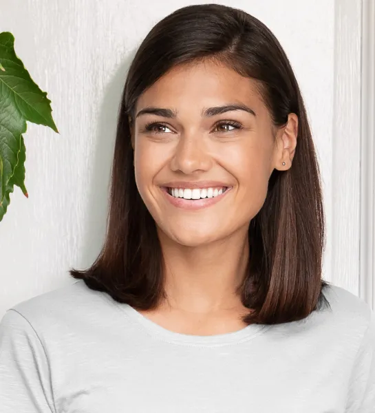 Tricou de damă, din bumbac organic texturat - Decolteu rotund clasic