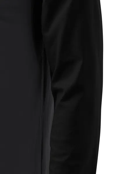 Tricou bărbătesc contrastant cu mâneci lungi - Tăiați cu cusături laterale