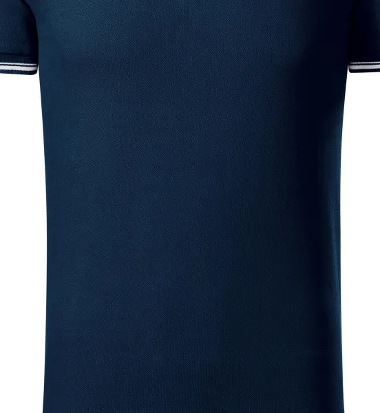 Tricou bărbătesc cu detalii contrastante - Croiala usor conica