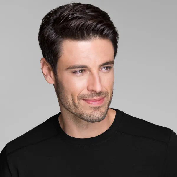 Tricou bărbătesc decorat - Decolteu rotund clasic