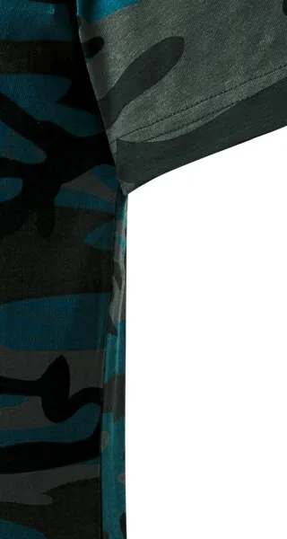 Tricou de camuflaj pentru copii - Tăiați cu cusături laterale