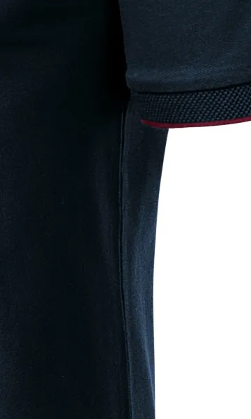 Tricou polo pentru bărbați cu guler bomber - Croială cu cusături laterale