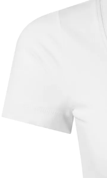 Tricou de damă cu cusături decorative - Mâneci scurte