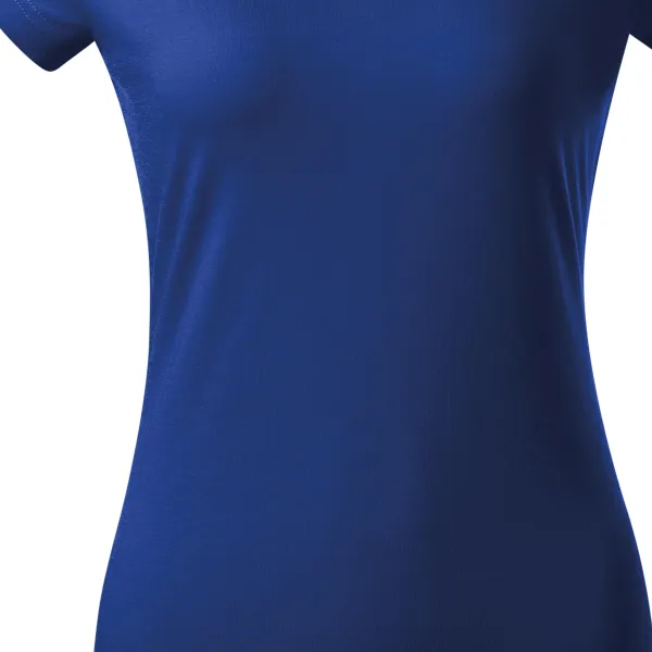 Tricou dama slim fit cu decolteu în V. - Croiala usor conica