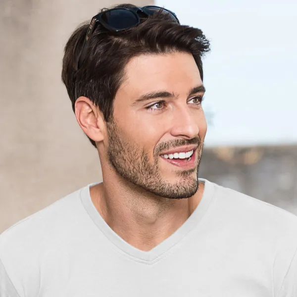 Tricou greu cu mâneci scurte - Decolteu în V