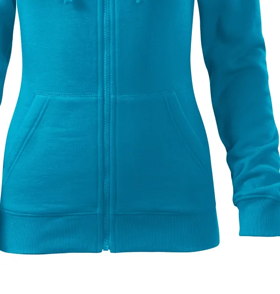 Hanorac de damă cu glugă - Croială conică cu cusături laterale