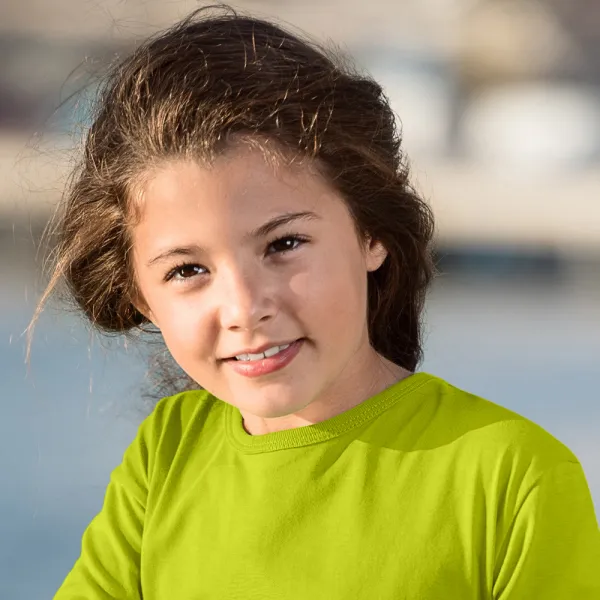 Tricou cu mâneci lungi pentru copii - Decolteu rotund clasic