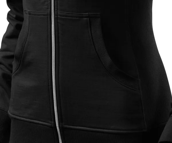 Hanorac de damă fără glugă - Buzunare tip cangur