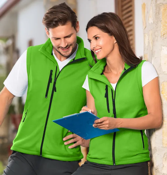 Vesta contrastantă - Vestă unisex din fleece - pentru femei și bărbați