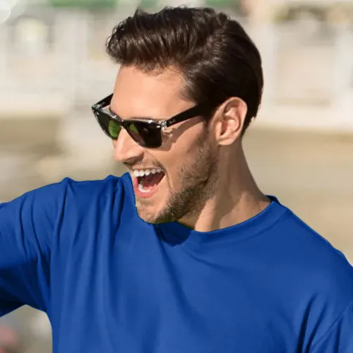 Tricou clasic pentru bărbați - Decolteu rotund clasic