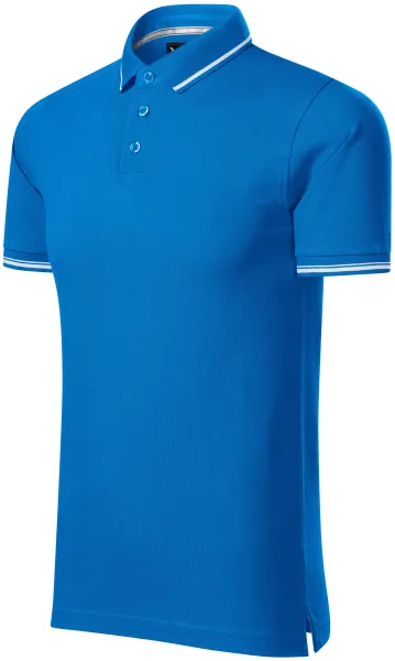 Tricou bărbătesc cu detalii contrastante - Tricou polo elegant pentru bărbați pentru fiecare zi