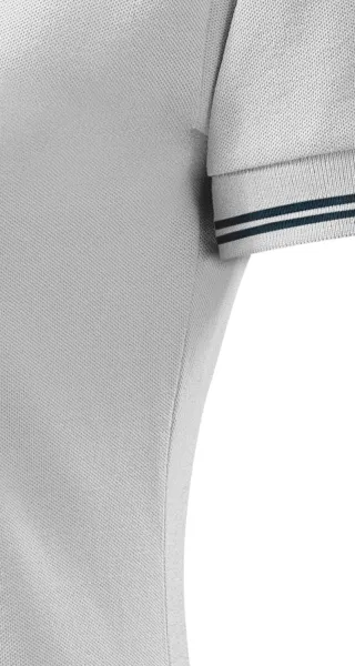 Polo de dama cu contrast - Croială cu cusături laterale