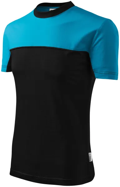 Tricou din bumbac în două culori - Tricou unisex bicolor pentru barbati si femei