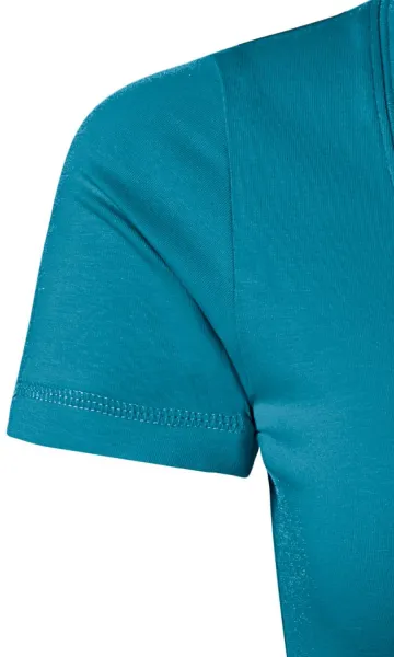 Tricou de damă cu cusături decorative - Mâneci scurte