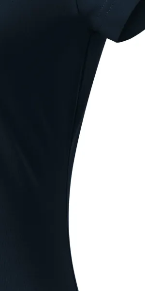 Tricou dama slim fit cu decolteu în V. - Tăiați cu cusături laterale