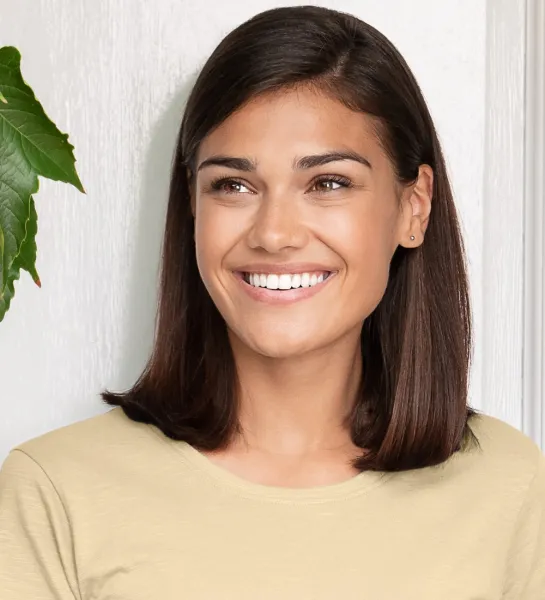 Tricou de damă, din bumbac organic texturat - Decolteu rotund clasic