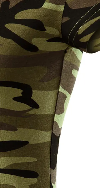 Tricou de camuflaj pentru femei - Tăiați cu cusături laterale