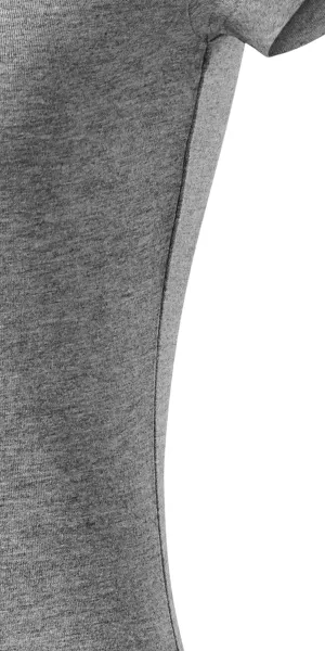 Tricou dama slim fit cu decolteu în V. - Tăiați cu cusături laterale