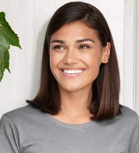 Tricou de damă, din bumbac organic texturat - Decolteu rotund clasic