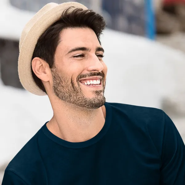 Tricou bărbătesc cu mânecă lungă - Decolteu rotund clasic