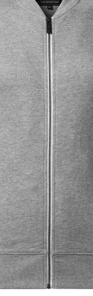 Hanorac de damă cu buzunare ascunse - Fermoar metalic alb