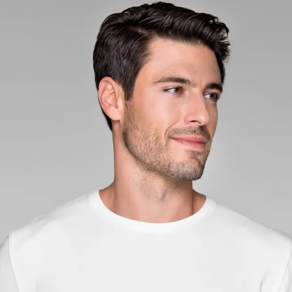 Tricou bărbătesc cu mâneci lungi - Decolteu rotund clasic