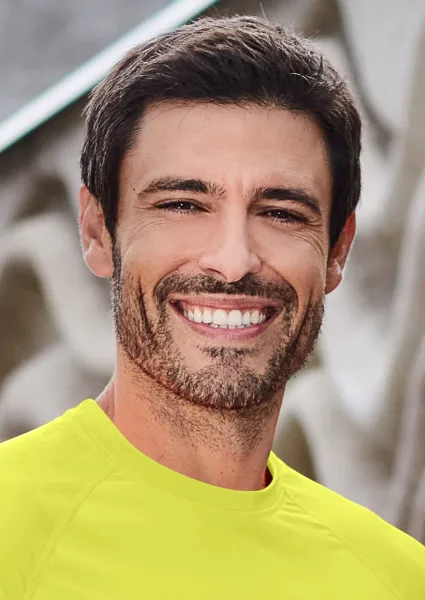 Tricou sport pentru bărbați - Decolteu rotund clasic
