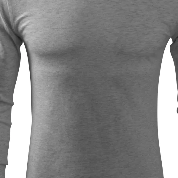 Tricou bărbătesc cu mânecă lungă - Croiala usor mulata