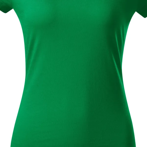 Tricou dama slim fit cu decolteu rotund - Croiala usor conica