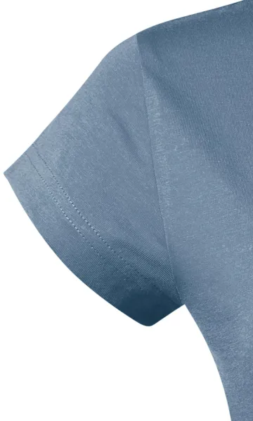 Tricou dama slim fit cu decolteu rotund - Mâneci scurte