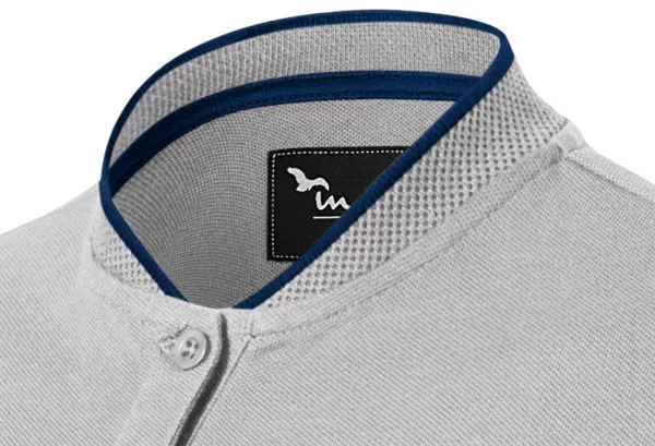 Tricou polo de damă cu guler bomber - Guler bomber